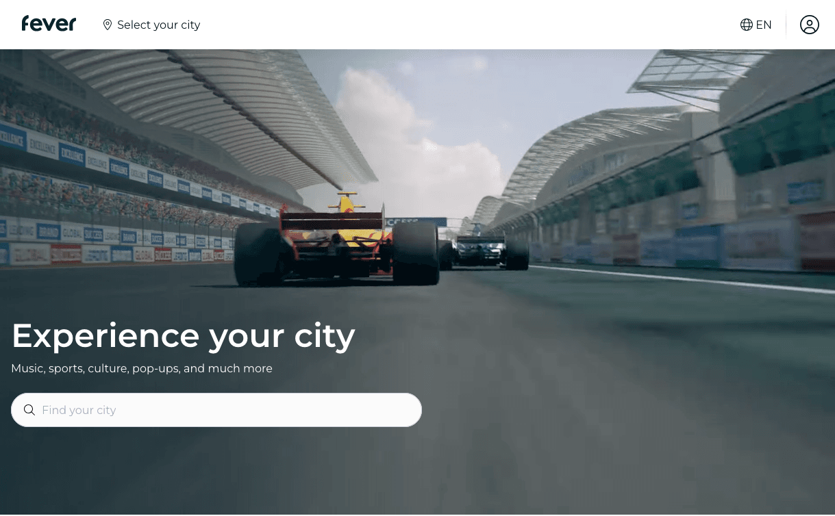 Fever home page
